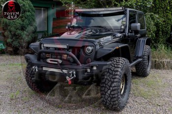 Paragolpe Jeep Wrangler JK con led, soporte winch
